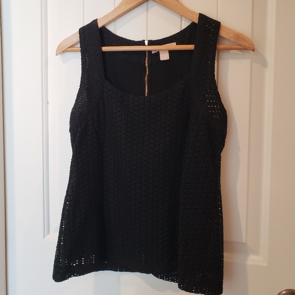 Banana Republic Tops - Banana Republic Eyelet Career Sleeveless Top Sz 4